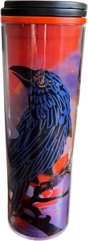 Black Starbucks 2022 Fall Halloween Raven 16oz Hot Coffee Tumbler | 802-JPXEIW