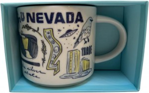 Blue Starbucks Been There Series Nevada Ceramic Coffee Mug, 14 Oz | 295-XCHFLQ