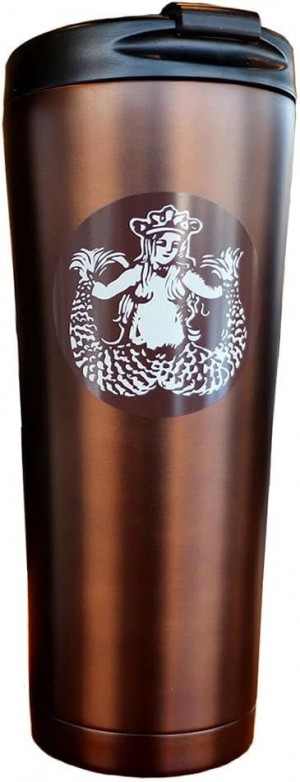 Brown Starbucks Pike Place Stainless Steel Tumbler, Brown, 16 Fl Oz | 849-YTWCLN