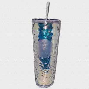 Clear Starbucks Christmas Holidays Clear Diamond Prism Crystal Venti 24oz Tumbler | 427-OLTEHB