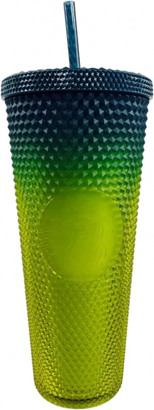 Green Yellow Starbucks 2023 Ombre Green Lemon Yellow Studded Tumbler, 24 Oz, Venti | 730-YARTWO