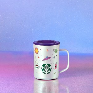 Grey Starbucks Stainless Steel 13oz Mug with Lid | 746-FOCILP