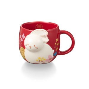 Multicolor Starbucks 3D Ceramic Rabbit Mug 12oz | 103-GNQLTC