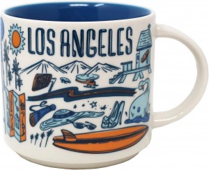 Multicolor Starbucks Been There Series Los Angeles Ceramic Mug, 14 Oz | 689-NMHSZE