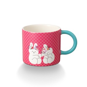 Multicolor Starbucks Ceramic New Year Rabbit Mug 12oz | 620-RZXHAN