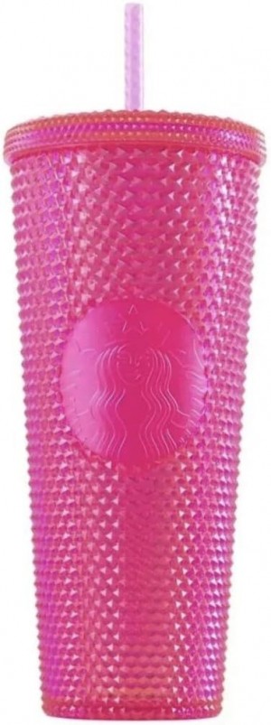 Pink Starbucks 2019 Holiday Studded Tumbler Neon Pink,24 Fluid Ounce | 756-XEQKFC