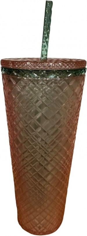 Pink Starbucks 2023 Spring Pink Pearl Jeweled Venti 24oz Tumbler With Straw | 706-OCNRPT