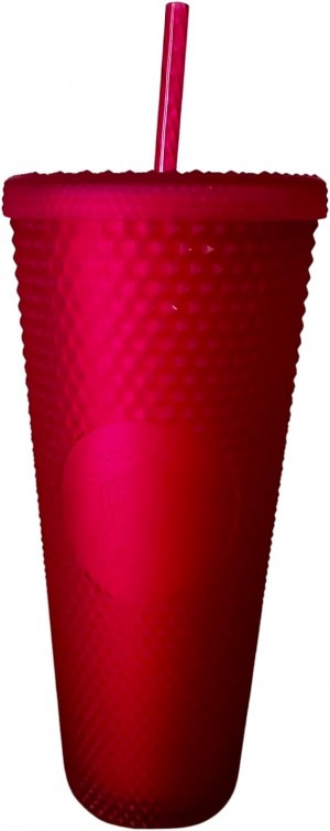 Red Starbucks 2023 Spring Pink Jelly Studded Venti 24oz Tumbler With Straw | 296-DRWFJY