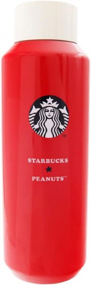 Red Starbucks Peanuts Japan Limited Stainless Bottle Red Peanuts Beagle 473ml | 849-CXZOGF