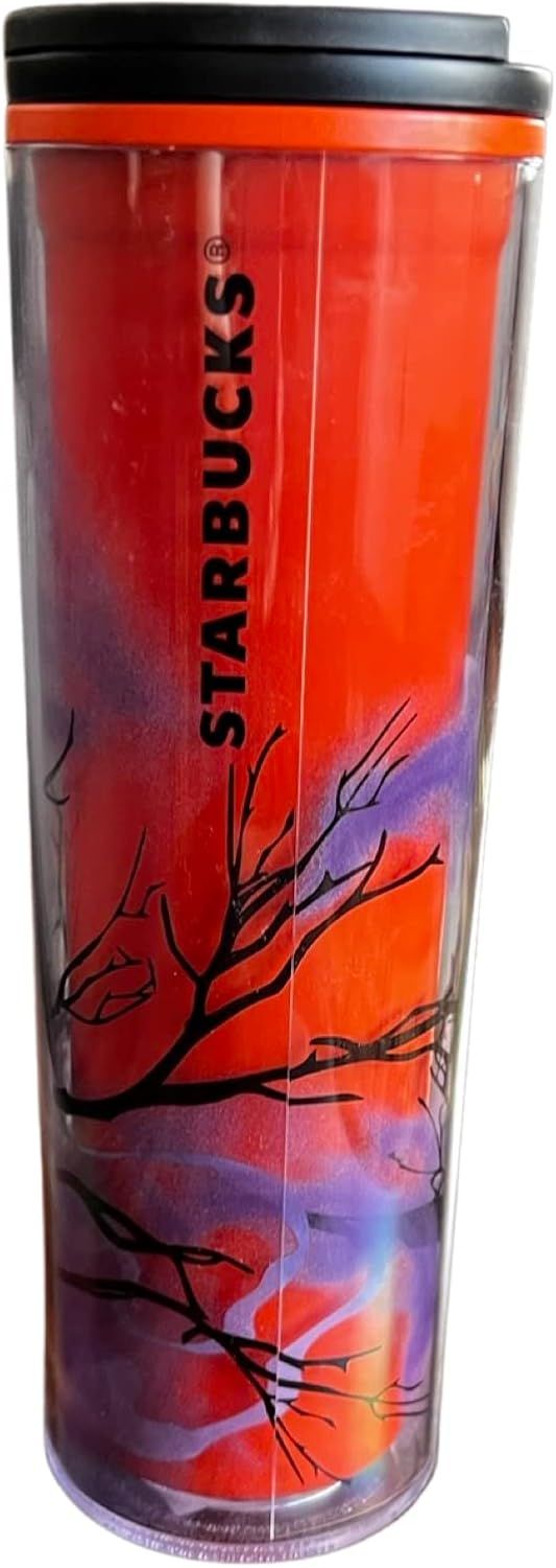 Black Starbucks 2022 Fall Halloween Raven 16oz Hot Coffee Tumbler | 573-NYWUHG