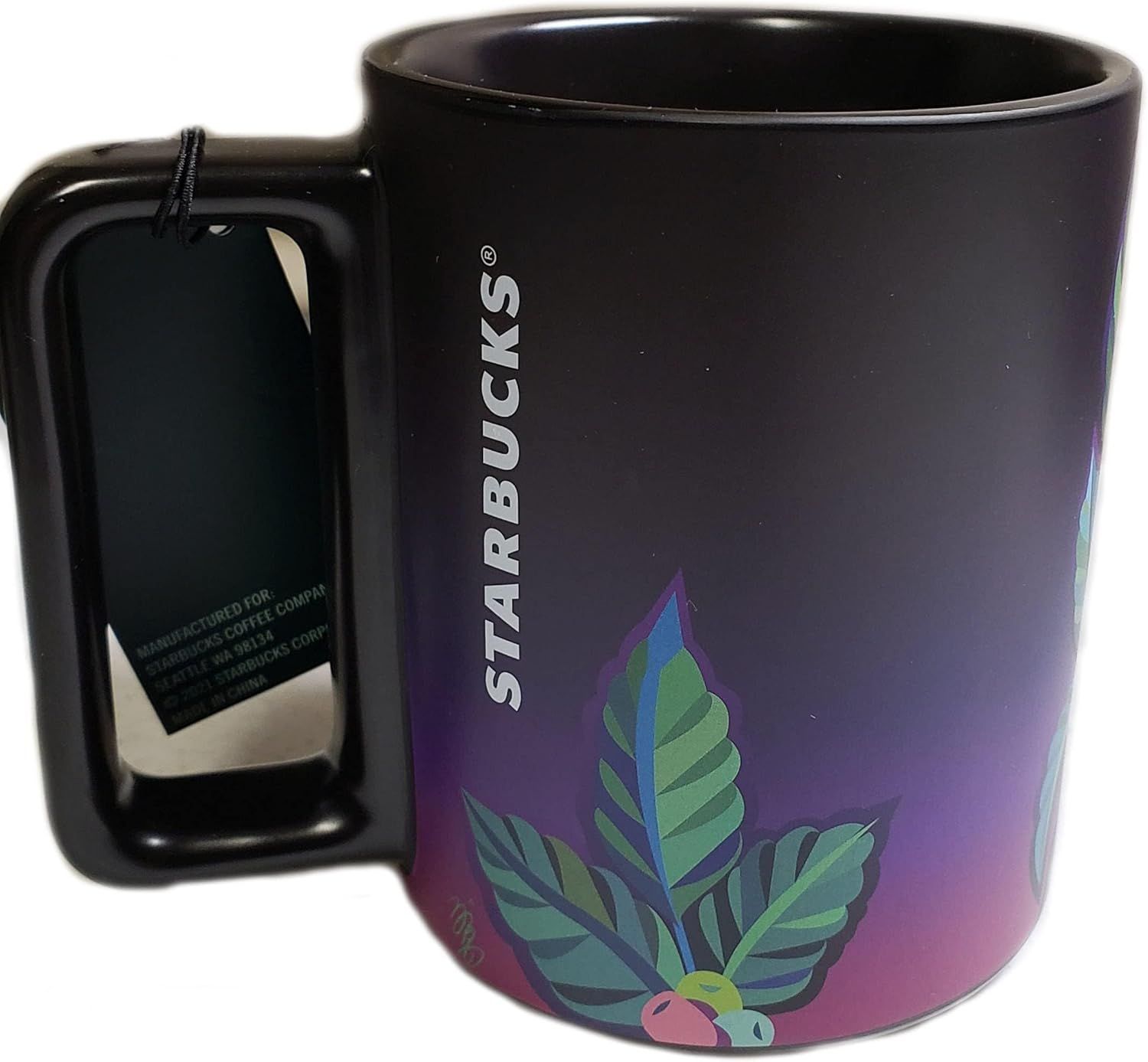 Black Starbucks American Sign Language Asl Hand Movements Coffee Mug, 12 Oz | 536-ZNBQJI