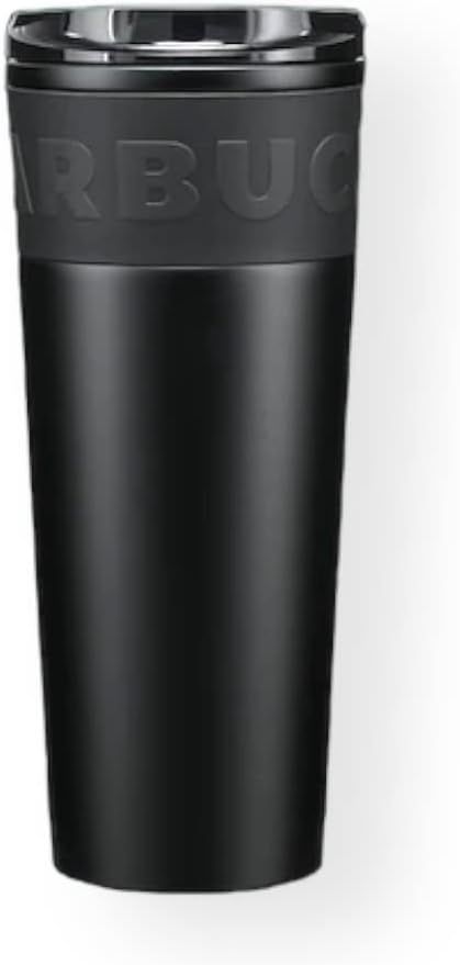 Black Starbucks Matte Black Stainless Steel Tumbler With Grip Grande 16 Oz Hot Drinks Coffee Tea | 150-YHKUQF