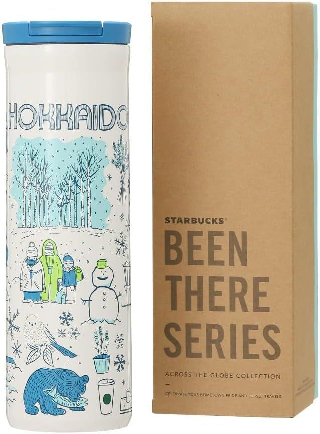 Blue Starbucks 2021 Hokkaido Been There Series Stainless Steel Bottle, 16.5 Fl Oz (473 Ml), Blue | 379-IWSYTL