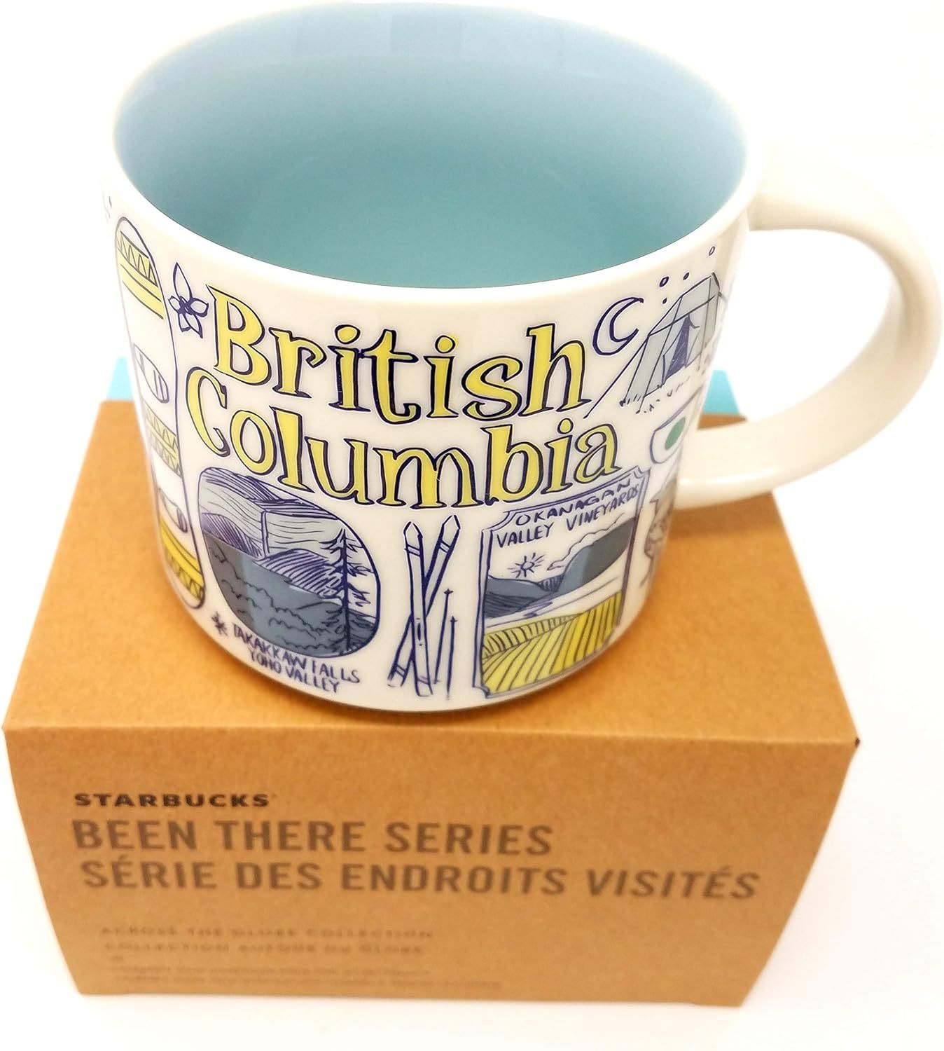 Blue Starbucks British Columbia Been There Series Collection 14oz Mug | 856-KXBPZY