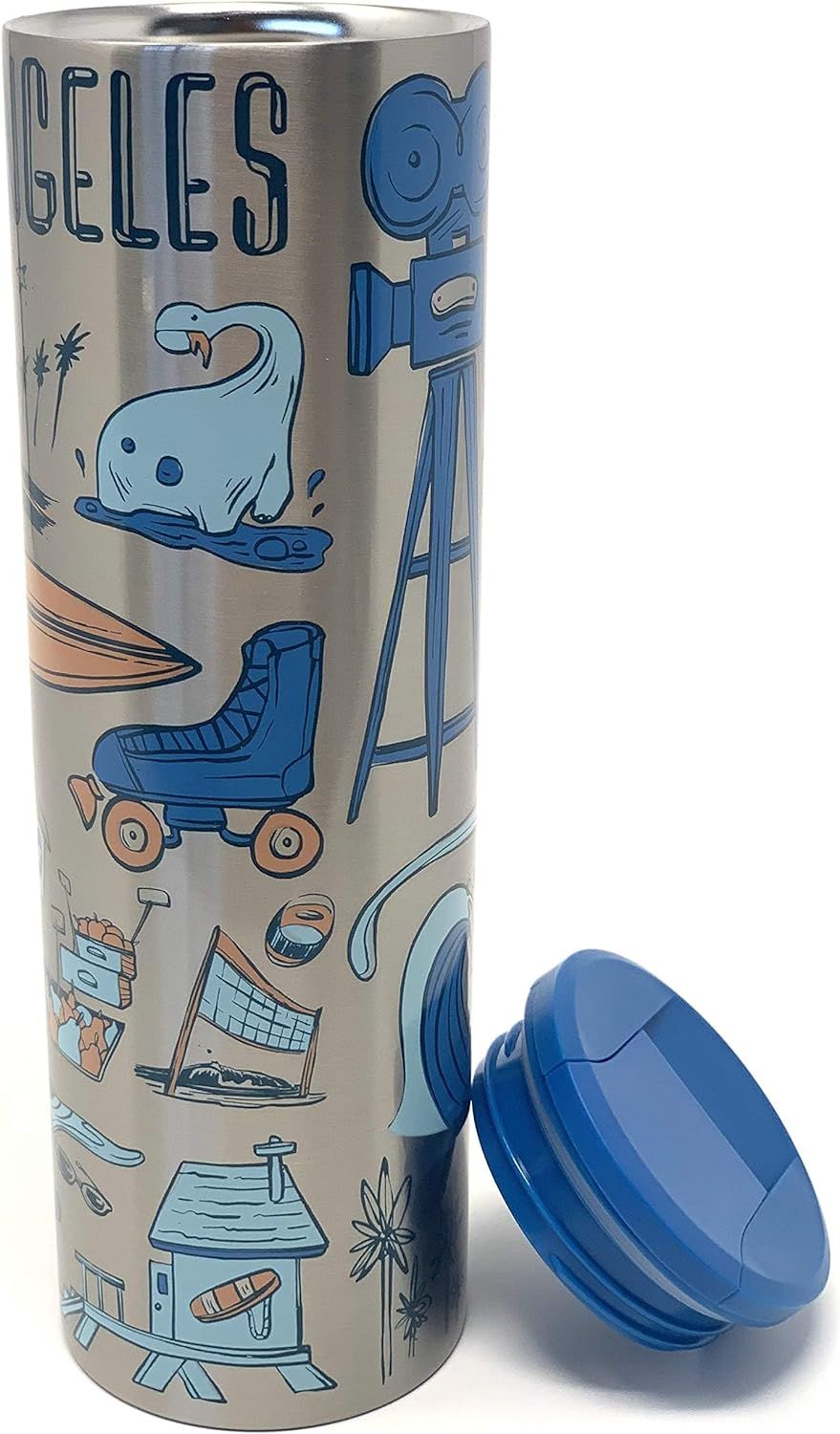 Blue Starbucks Los Angeles Vacuum Insulated Stainless Steel Traveler Tumbler, 16 Oz | 078-YZVAKS