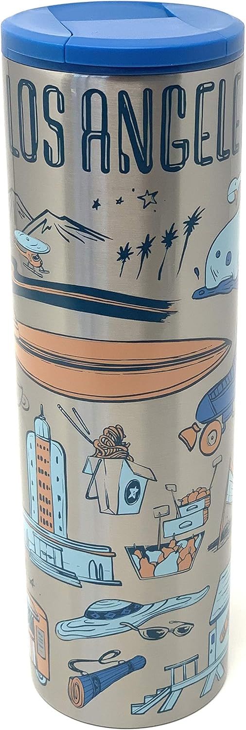 Blue Starbucks Los Angeles Vacuum Insulated Stainless Steel Traveler Tumbler, 16 Oz | 078-YZVAKS