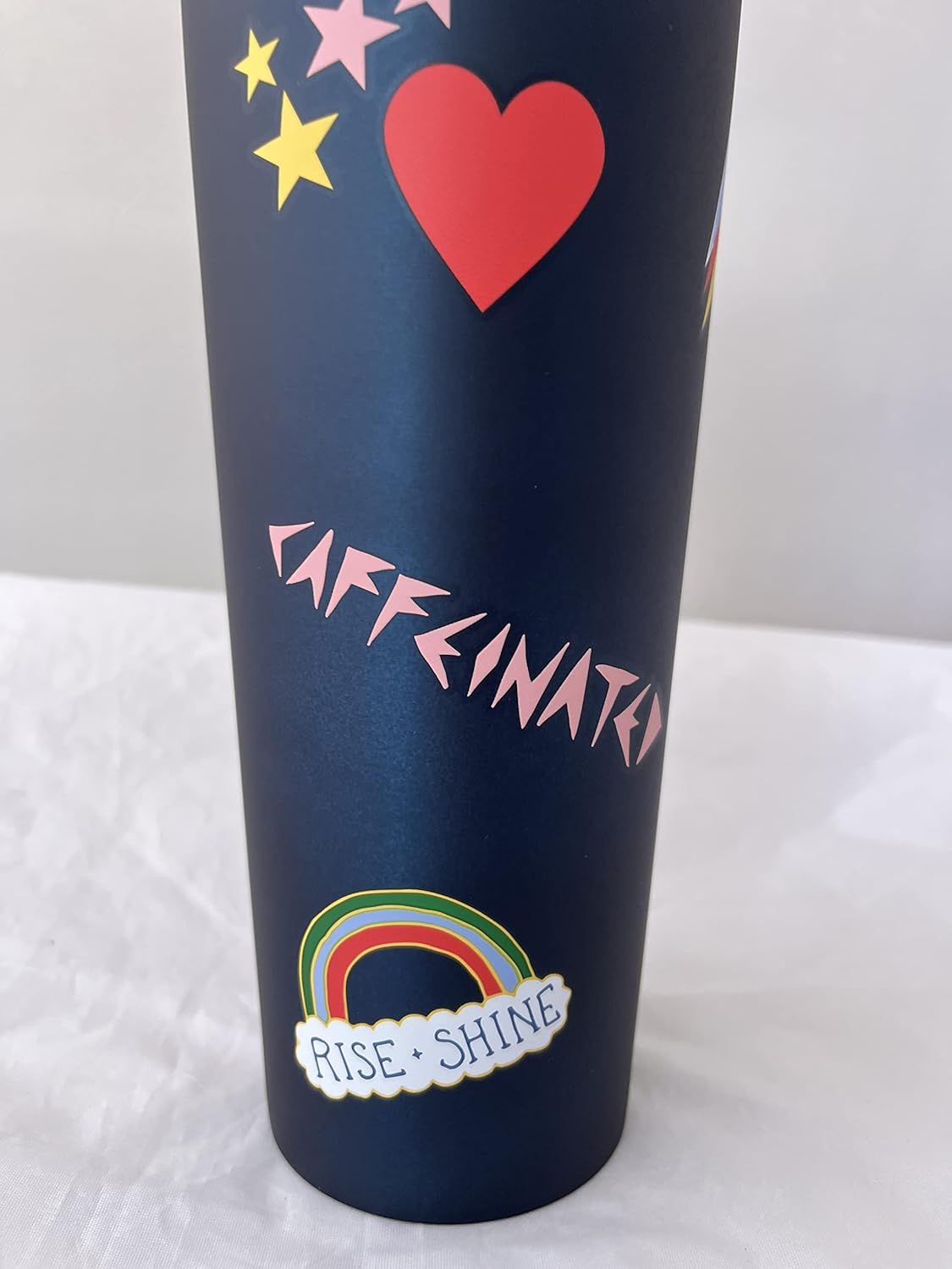 Blue Starbucks Stainless Steel Tumbler Chill Lips Hearts Venti 24 Oz | 062-TBVGQJ