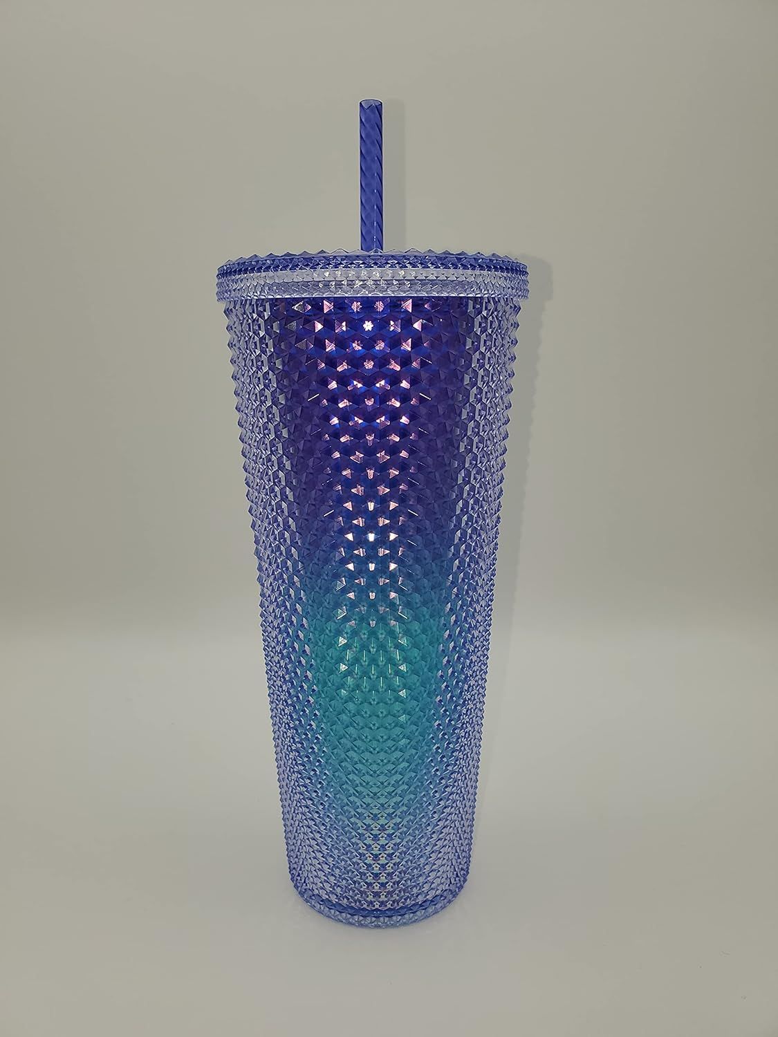 Blue Starbucks Studded Blue Ombre 24oz Plastic Cold Cup 2021 | 084-RCTBGX