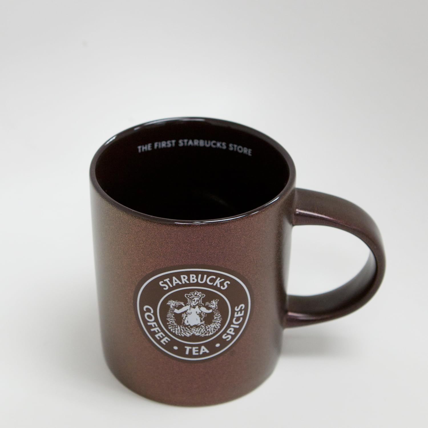 Brown Starbucks Exclusive First Store Seattle Pike Place Brown Mug, Original Logo, 12 Fl Oz | 761-PSIDBT