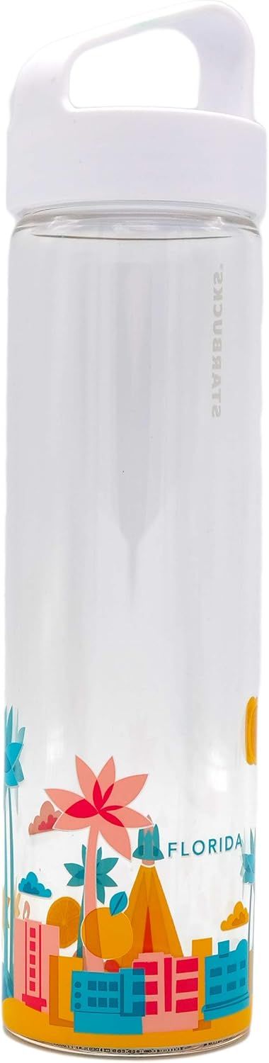 Clear Starbucks You Are Here Collection Water Bottle - Florida, 18.5 Fl Oz | 591-PMUVEY