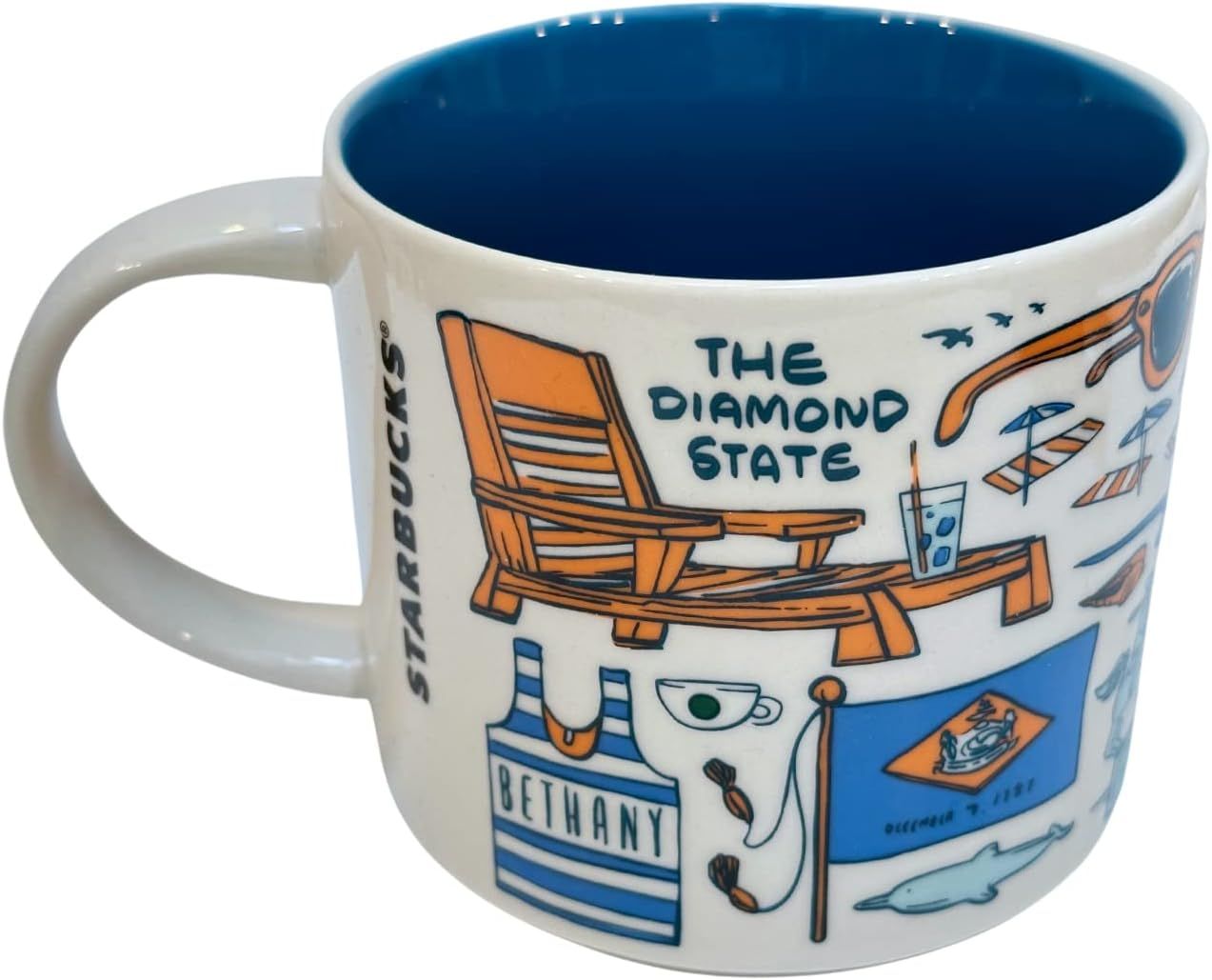 Coffee Starbucks Been There Series Delaware Ceramic Coffee Mug, 14 Oz | 378-NWGOKY