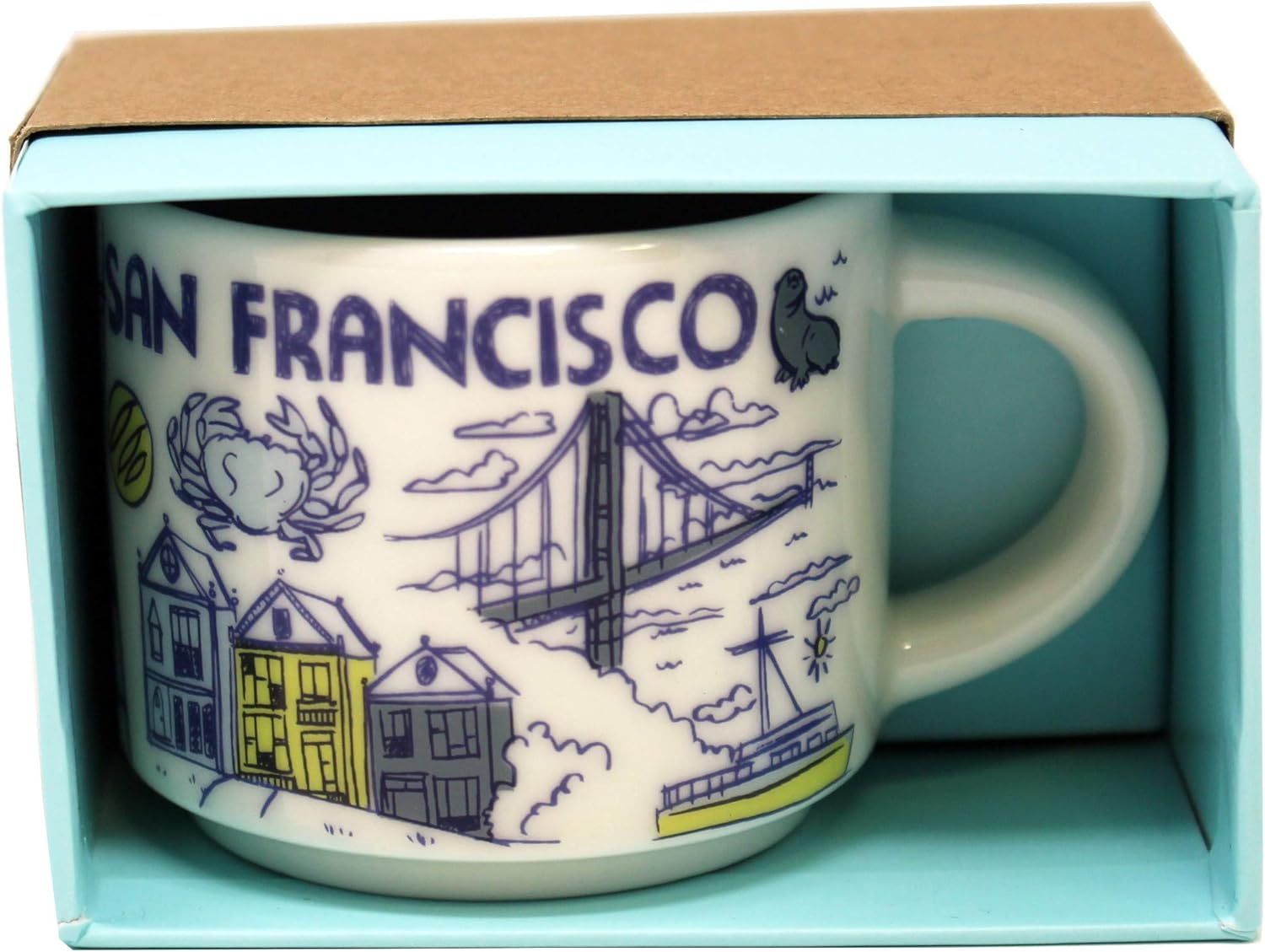 Coffee Starbucks Been There Series San Fransisco Ceramic Demitasse Ornament Mug, 2 Oz | 061-HGLBIF