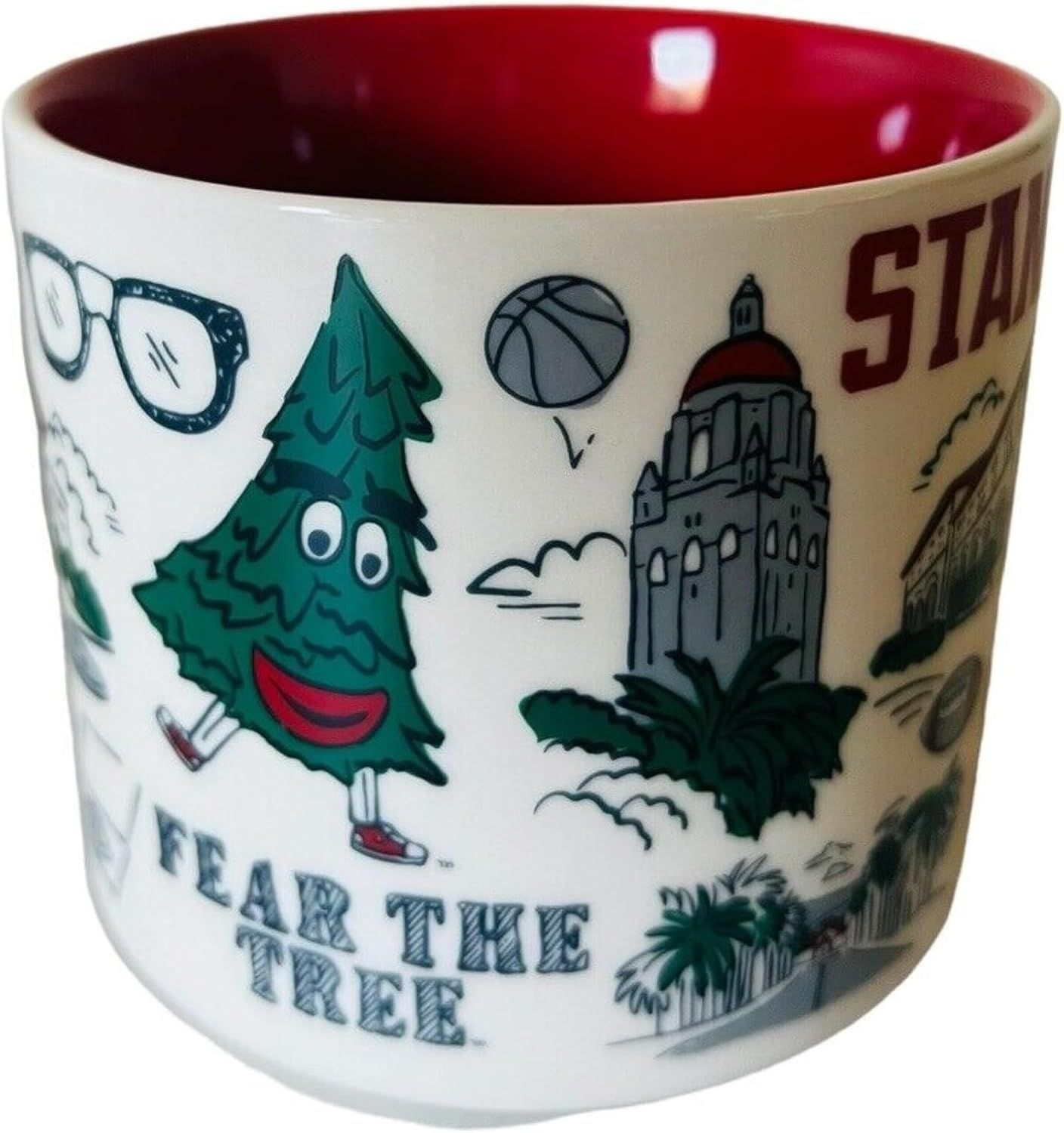 Coffee / Red Starbucks Stanford University Been There Series Campus Collection Coffee Mug 14 Oz, Red | 253-SFEPUO