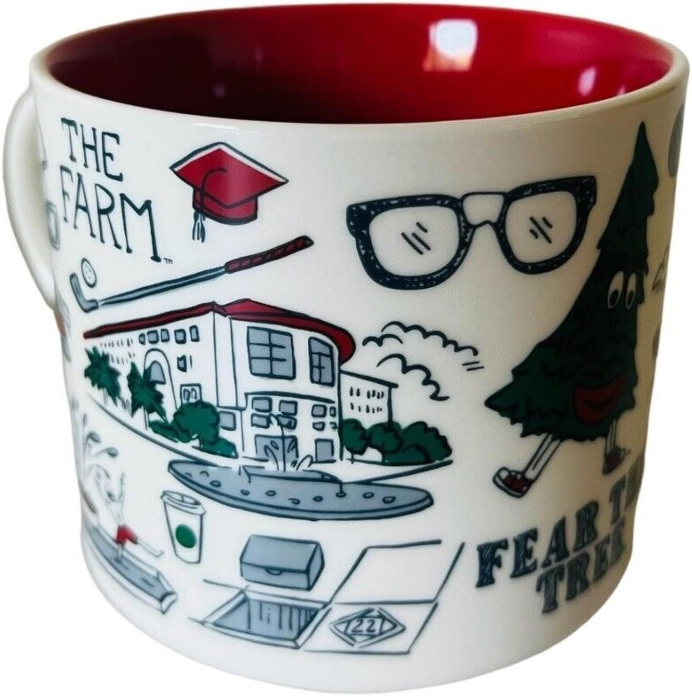 Coffee / Red Starbucks Stanford University Been There Series Campus Collection Coffee Mug 14 Oz, Red | 253-SFEPUO