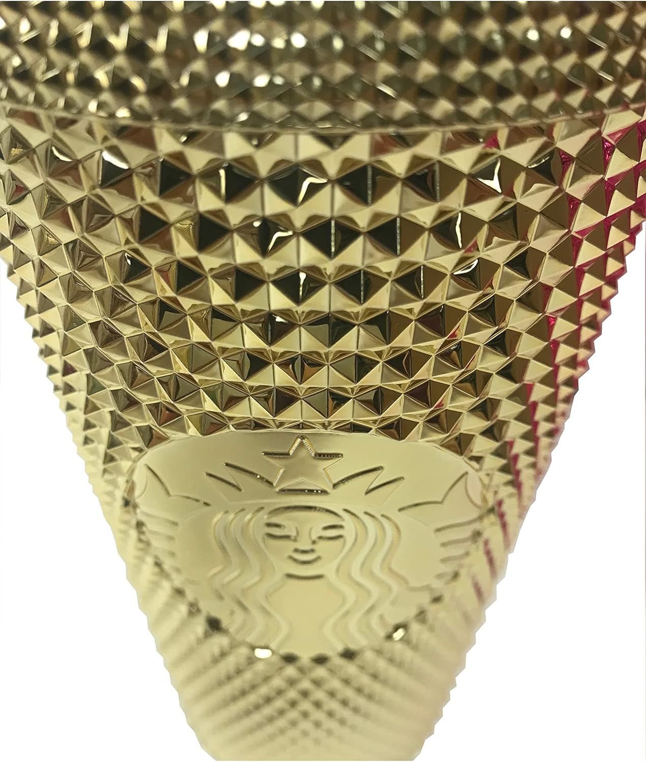 Gold Starbucks Gold Studded Tumbler 2022 Fall Winter Holiday Bling (24 Oz - Venti) | 562-NKRDUV