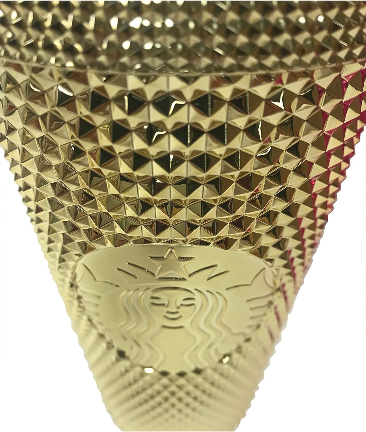 Gold Starbucks Gold Studded Tumbler 2022 Fall Winter Holiday Bling (24 Oz - Venti) | 056-TXPFEN