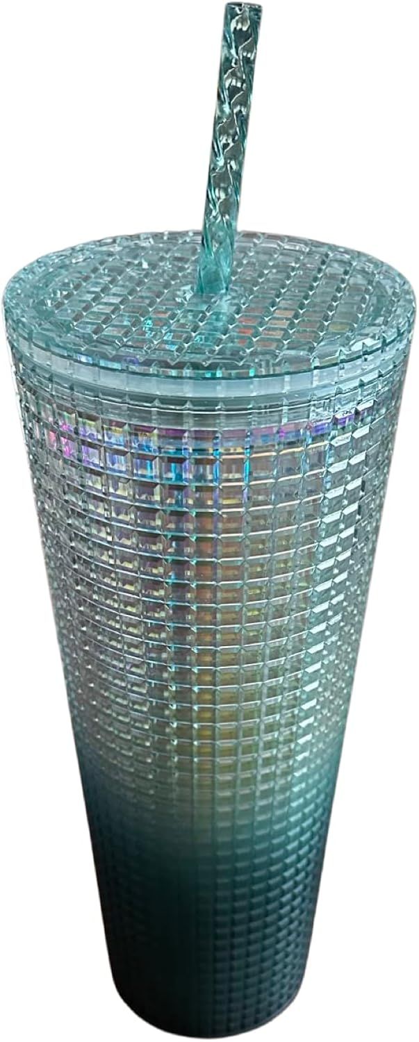 Green Starbucks 2023 Green Ombre Grid 24 Oz Venti Tumbler | 067-YGACVI