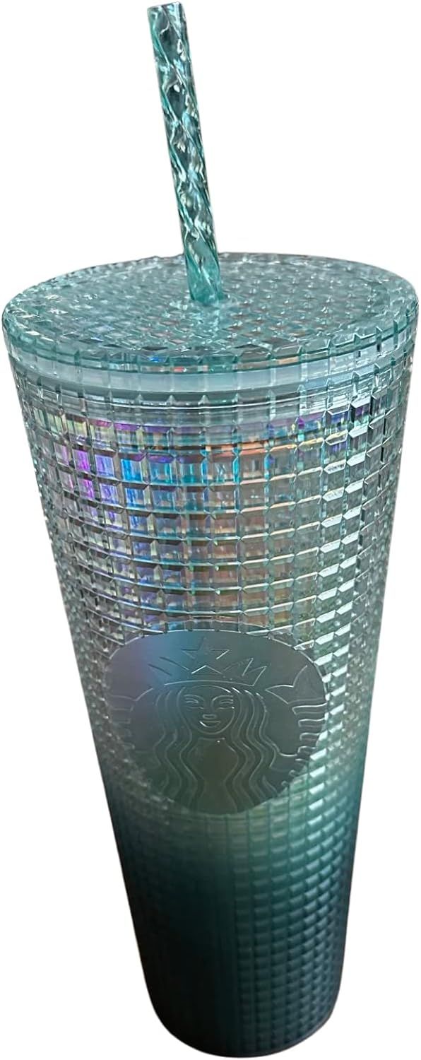 Green Starbucks 2023 Green Ombre Grid 24 Oz Venti Tumbler | 067-YGACVI