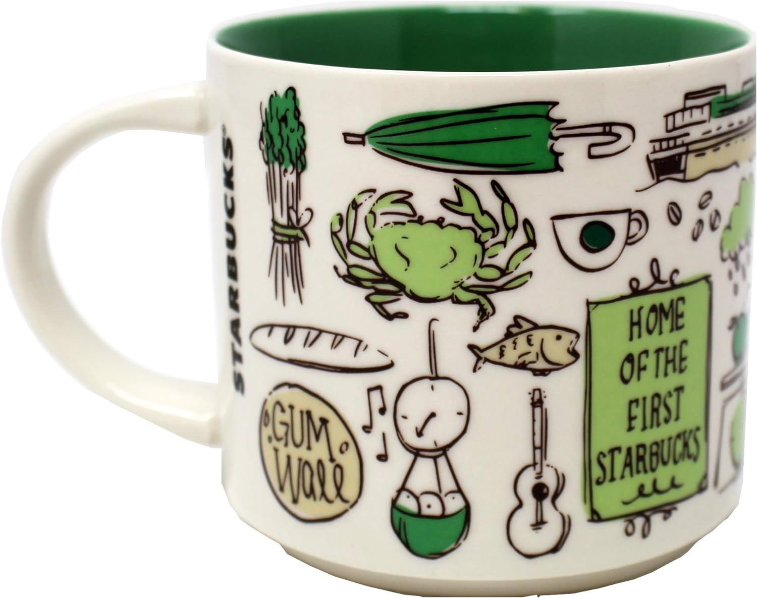 Green Starbucks Been There Series - Pike Place Market Mug, 14 Fl Oz | 456-PNACIR