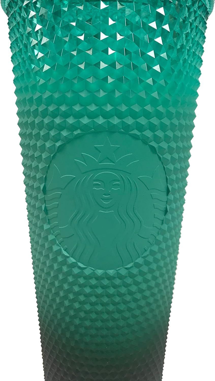 Green Starbucks Green Gradient Studded Acrylic Tumbler Fall Winter Holiday 2022 (24 Oz - Venti) | 640-HYOLKJ