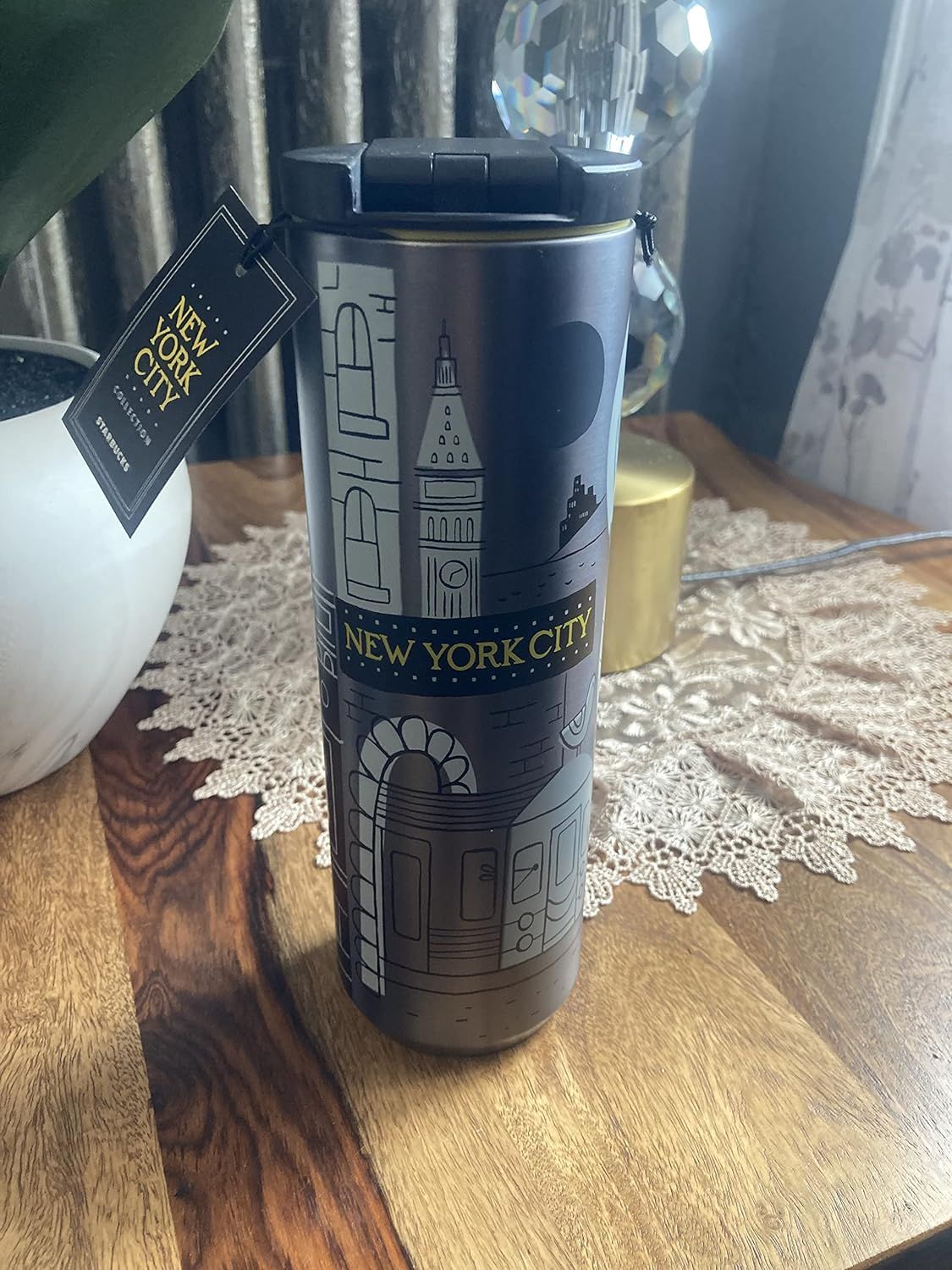 Grey Starbucks New York City Stainless Steel Tumbler, 16 Oz | 572-LPEHBS