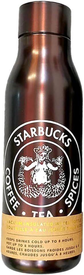 Grey Starbucks The First Pike Place Store Siren Logo Stainless Steel Water Bottle, 20 Oz | 702-LIDTMS