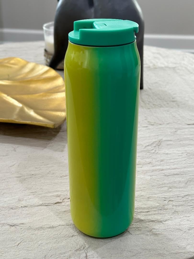 Mint Green Yellow Grey Starbucks 2022 Mint Green And Yellow Gradient Vacuum Insulated Stainless Steel Tumbler 20 Oz | 978-INWYXE