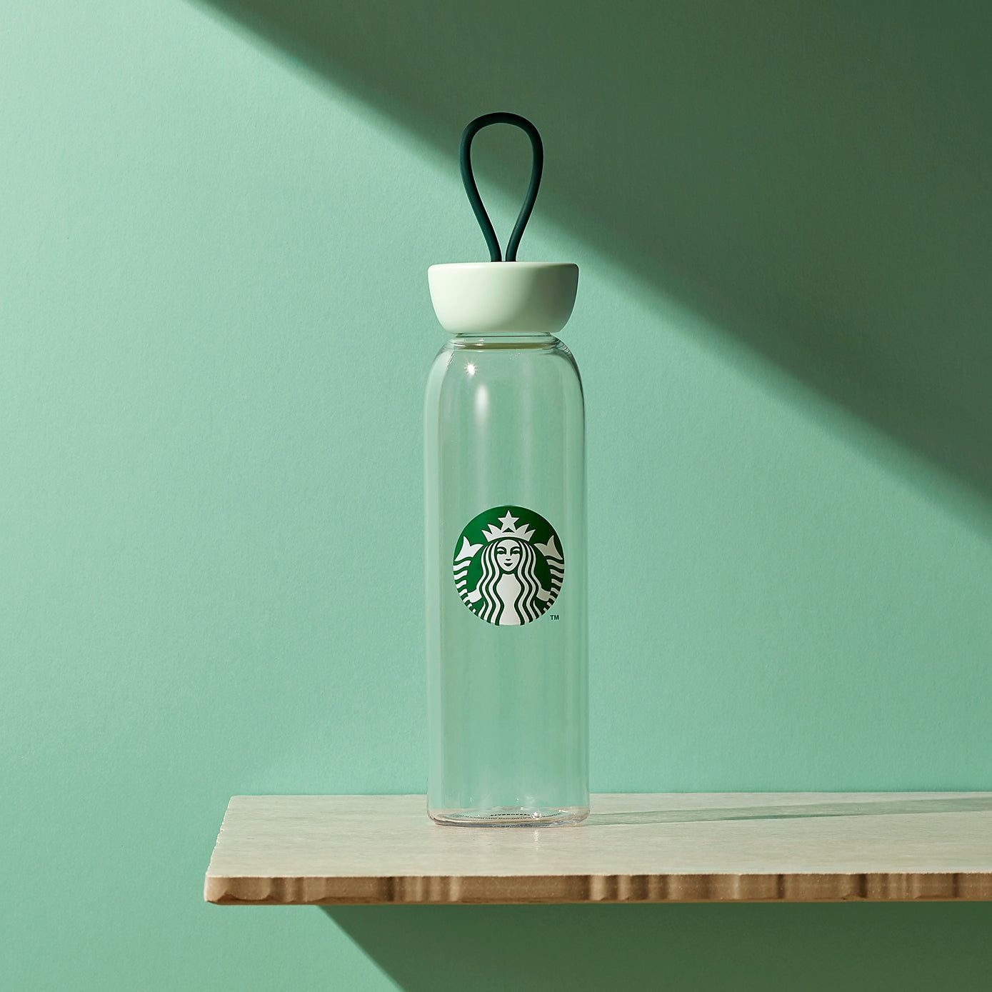 Mint Starbucks Siren Mint Lid Plastic Water Bottle 18oz | 670-KZHOSY