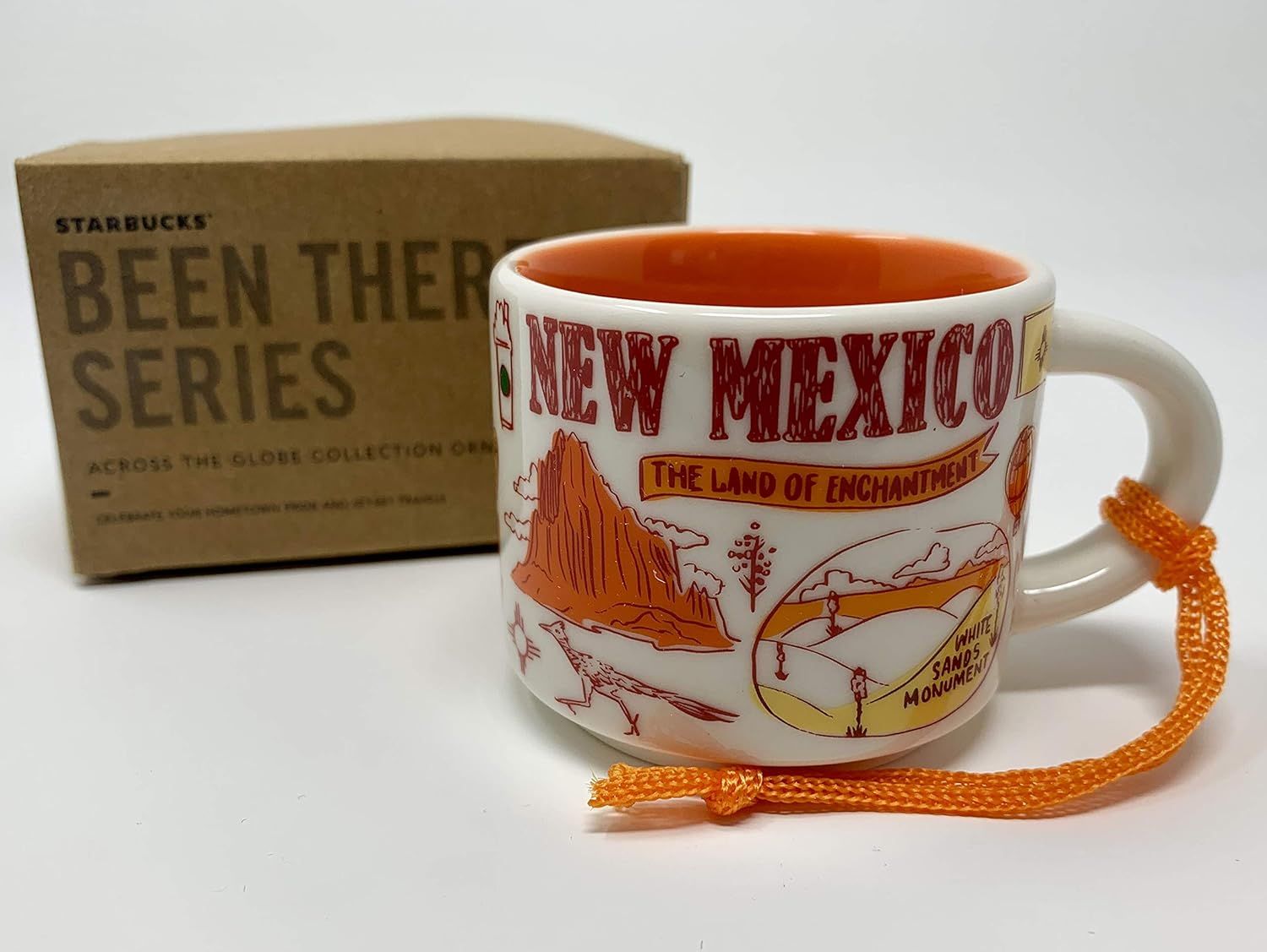 Orange Starbucks New Mexico Been There Series Espresso Cup Ornament Demitasse Mug 2oz | 182-LDIUOT