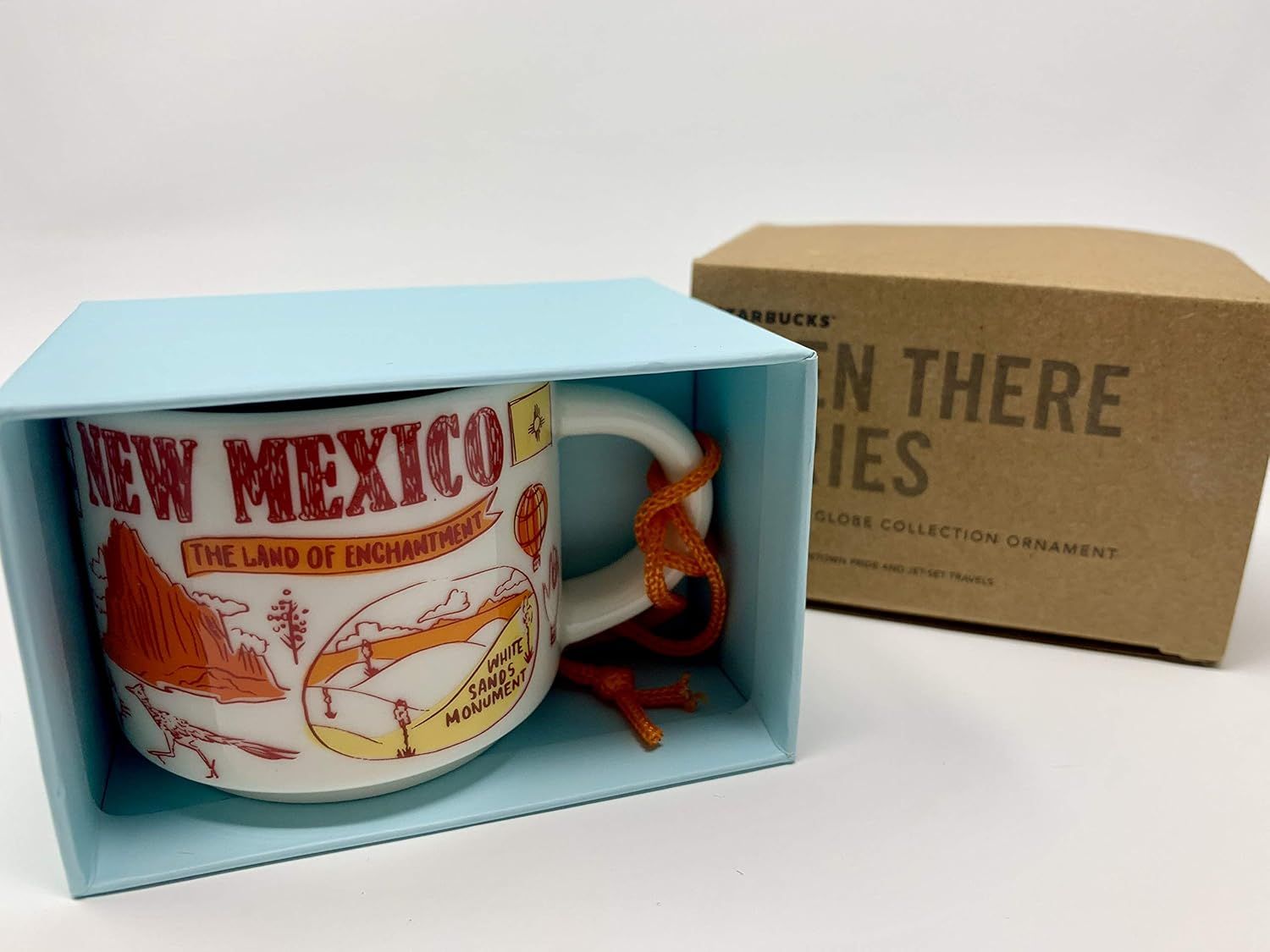 Orange Starbucks New Mexico Been There Series Espresso Cup Ornament Demitasse Mug 2oz | 182-LDIUOT