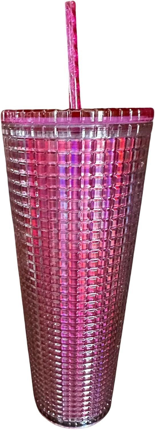 Pink Starbucks 2023 Pink Diachronic Bubblegum Venti 24 Oz Tumbler With Straw | 315-WXZESC