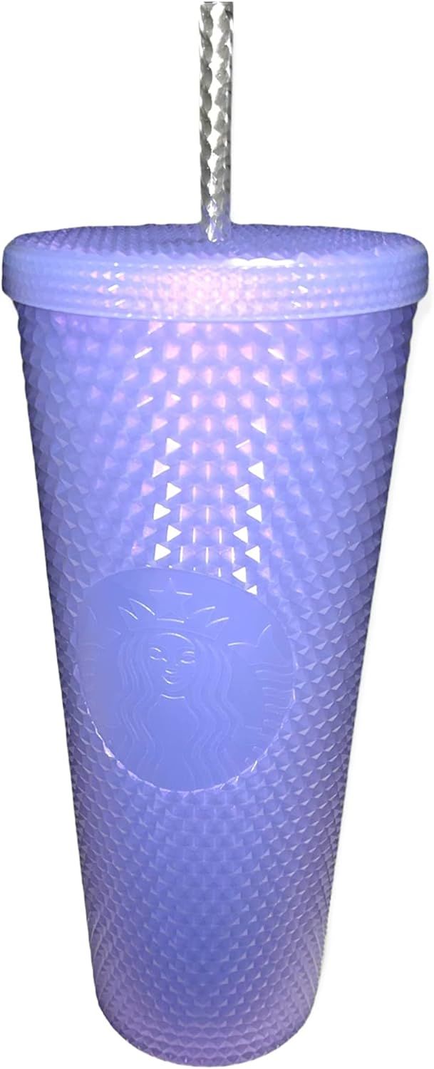 Purple Starbucks 2021 Holiday Icy Lilac Bling Studded Plastic Cold Cup Tumbler 24oz | 701-OABIZC