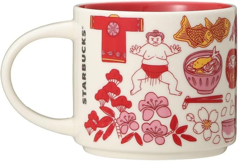 Red Starbucks Been There Series Japan 2021 Ceramic Coffee Mug, 14 Oz | 710-VLKJDE