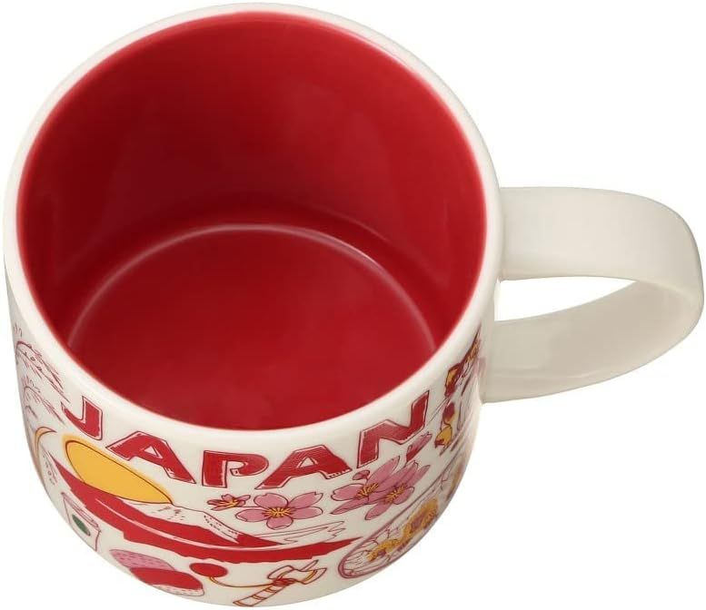 Red Starbucks Been There Series Japan 2021 Ceramic Coffee Mug, 14 Oz | 710-VLKJDE