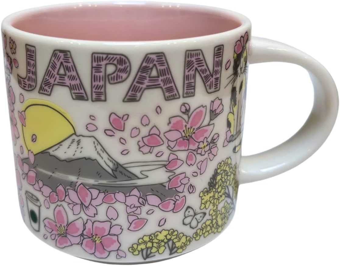 Red Starbucks Been There Series Japan Spring 2023 Ceramic Coffee Mug, 14 Oz | 516-RKFLND