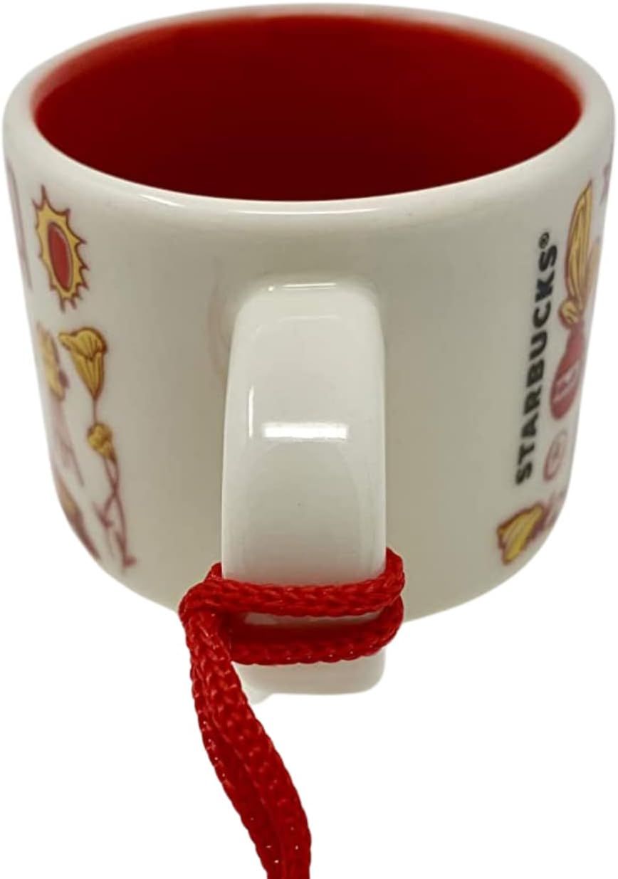 Red Starbucks California Been There Series Collection Ceramic Coffee Mug Demitasse Ornament 2 Oz | 648-FZCVQD