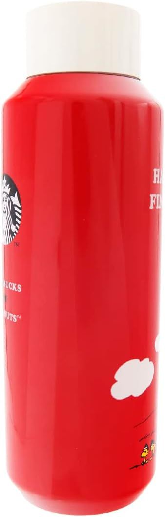 Red Starbucks Peanuts Japan Limited Stainless Bottle Red Peanuts Beagle 473ml | 849-CXZOGF