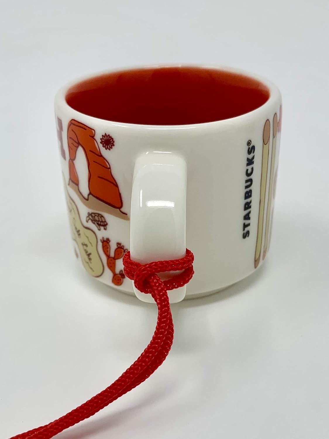 Red Starbucks Utah Been There Collection Ceramic Espresso Mug Demitasse Ornament 2 Oz | 543-WGRVFX