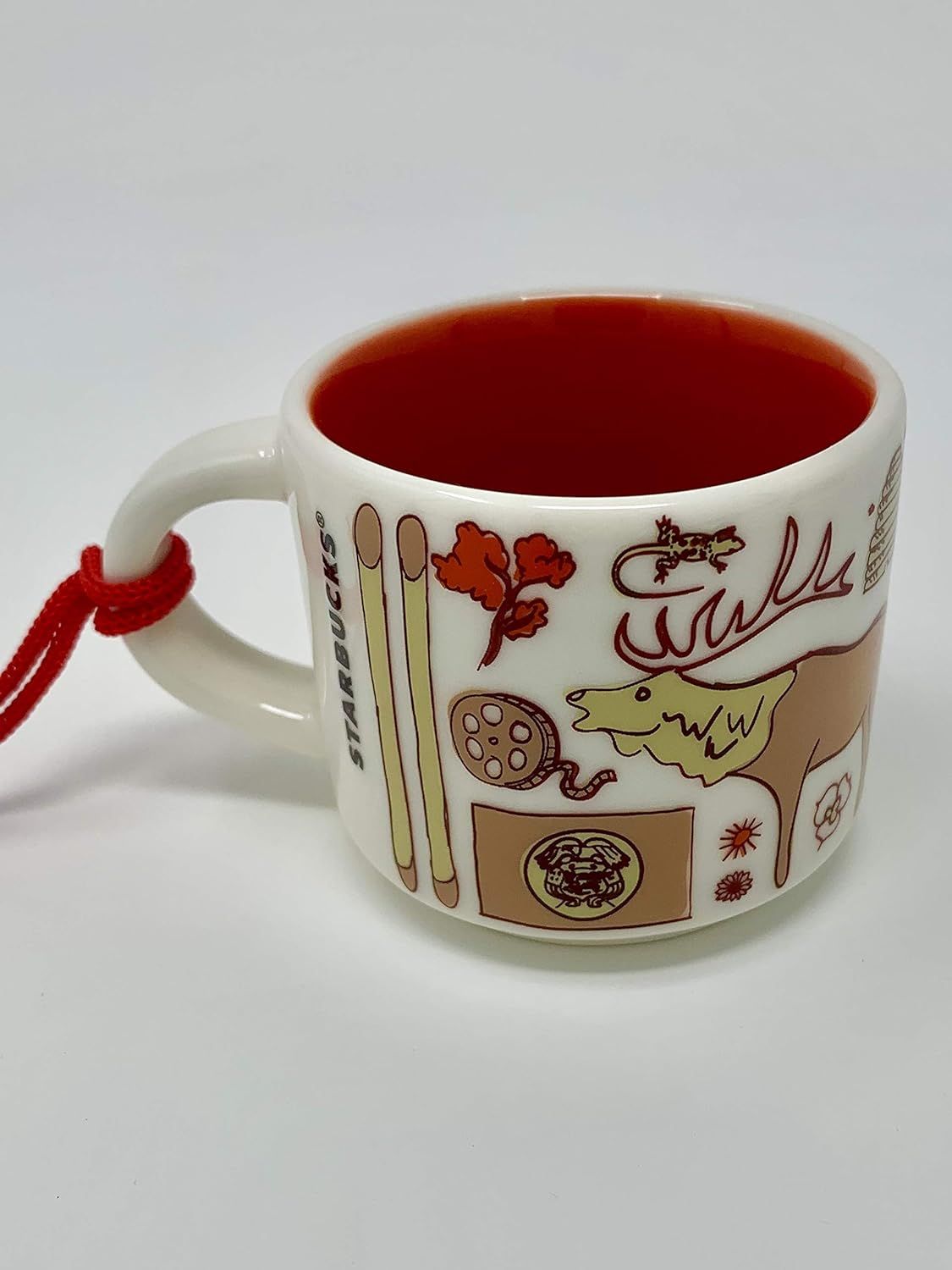 Red Starbucks Utah Been There Collection Ceramic Espresso Mug Demitasse Ornament 2 Oz | 543-WGRVFX