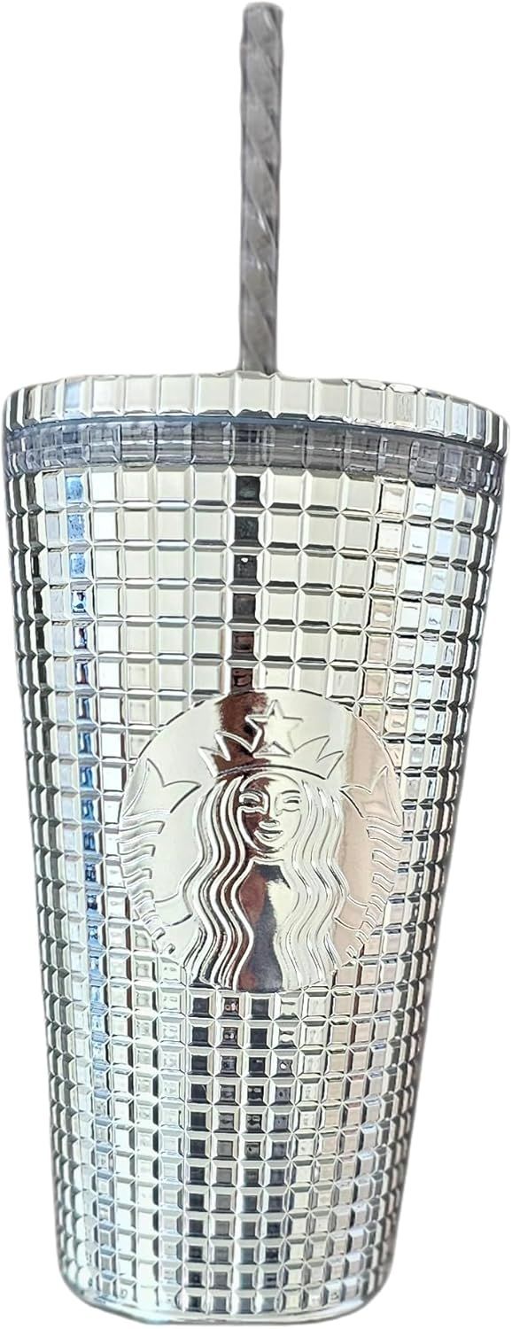 Silver Starbucks 2023 Holiday Stainless Steel Tumbler With Cold Wrap, 16oz | 948-ALNUMH